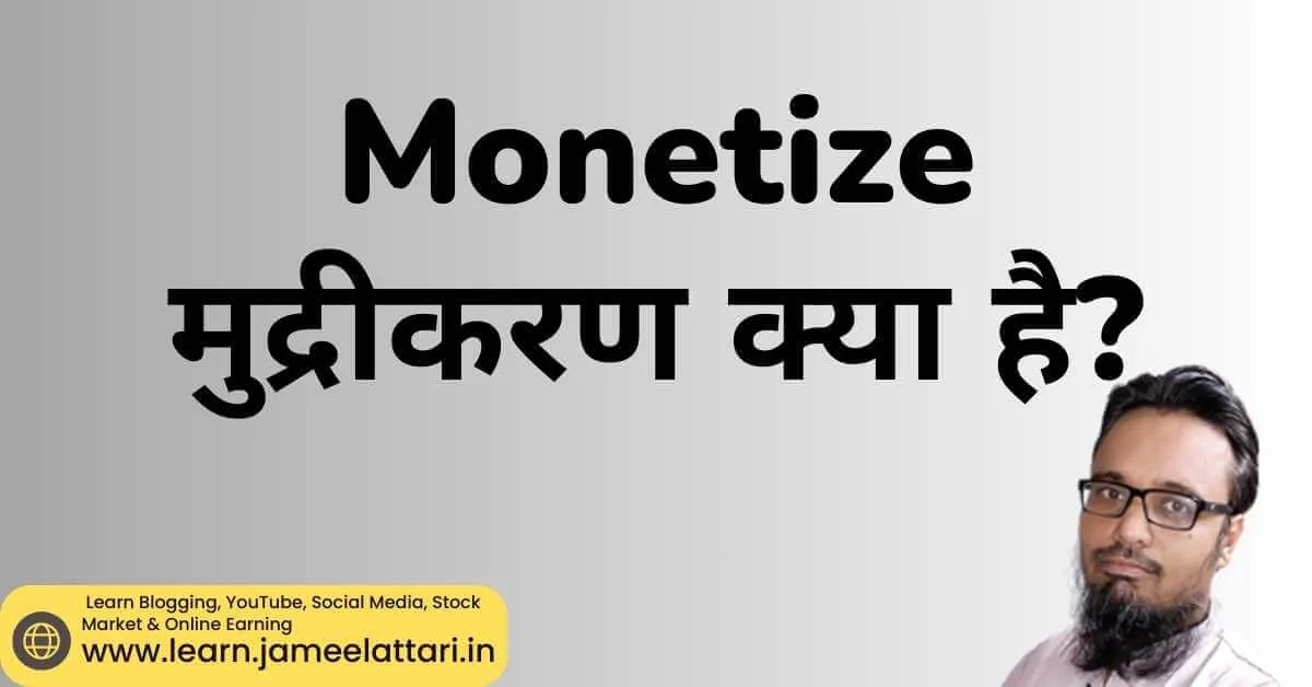 monetize meaning in hindi